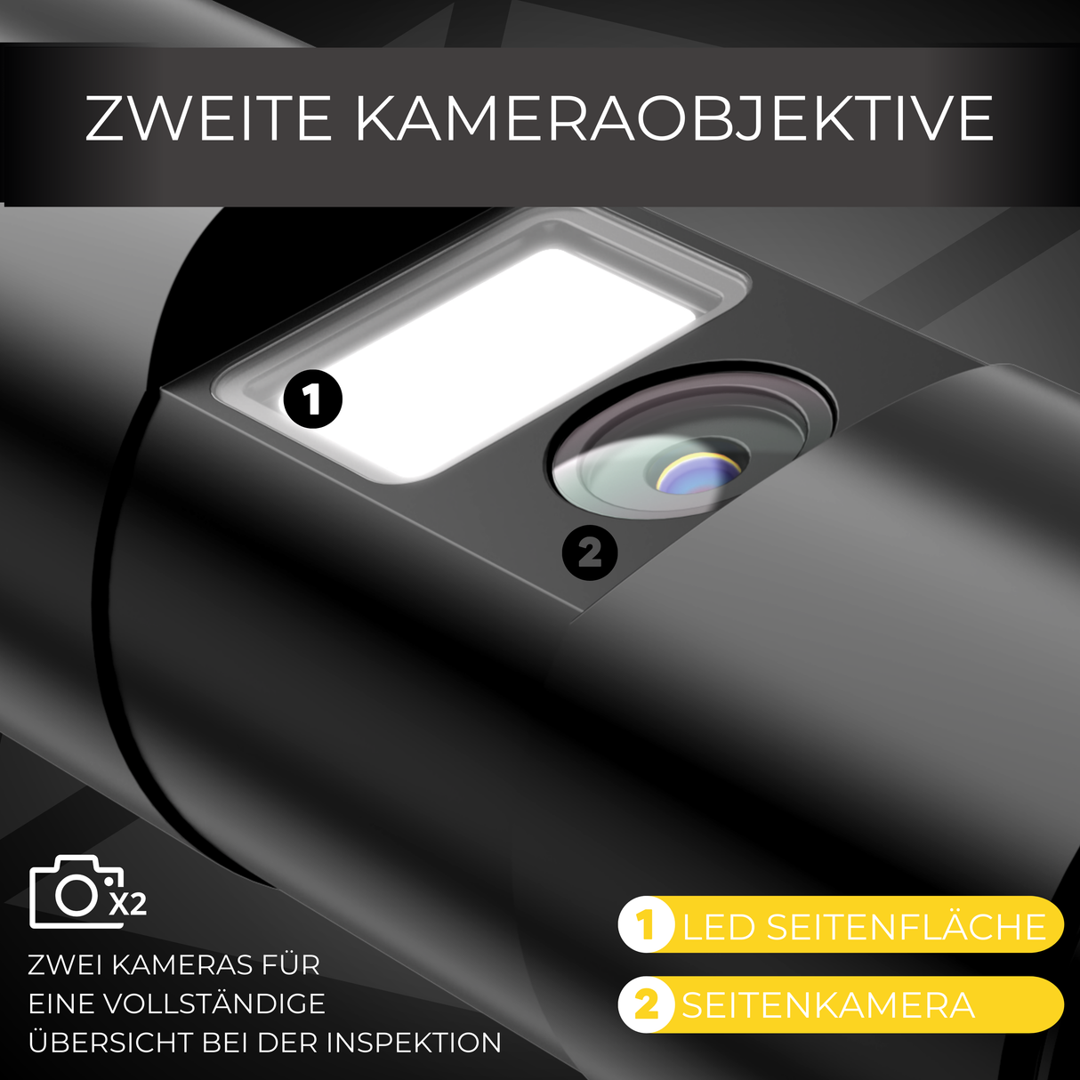 Endoscoop ST-IC301 - Inspectiecamera met dubbele camera - 10 Meter kabel (kopie)