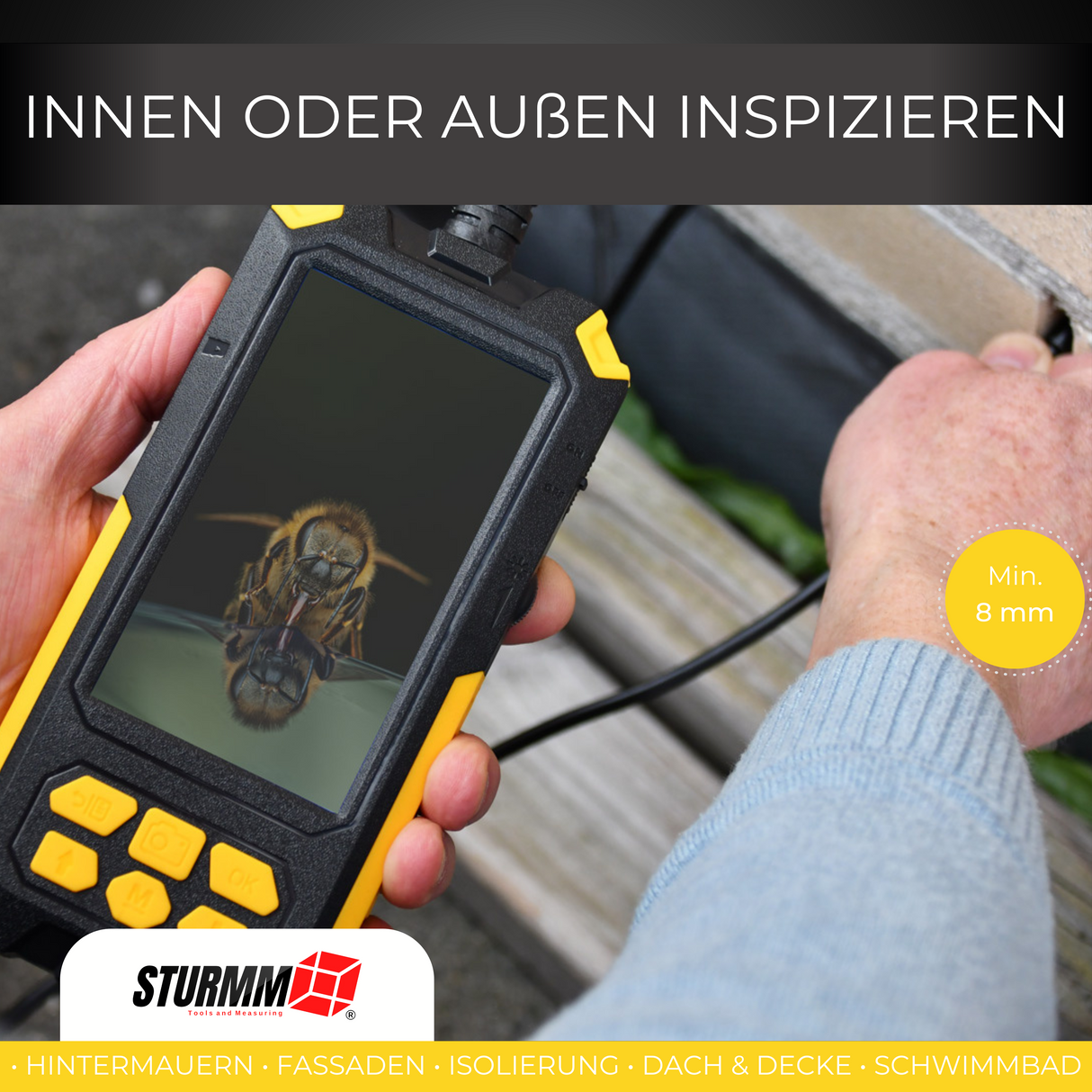 Endoscoop ST-IC301 - Inspectiecamera met dubbele camera - 10 Meter kabel (kopie)